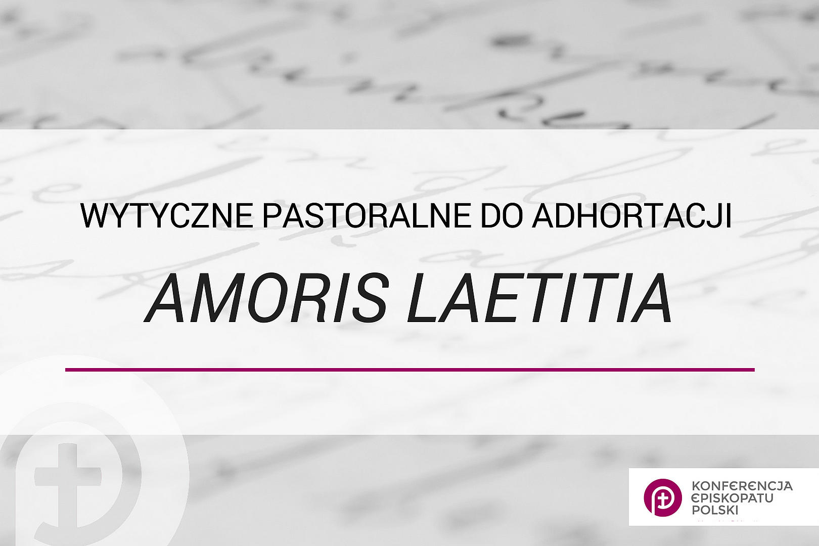 Wytyczne pastoralne do adhortacji Amoris laetitia