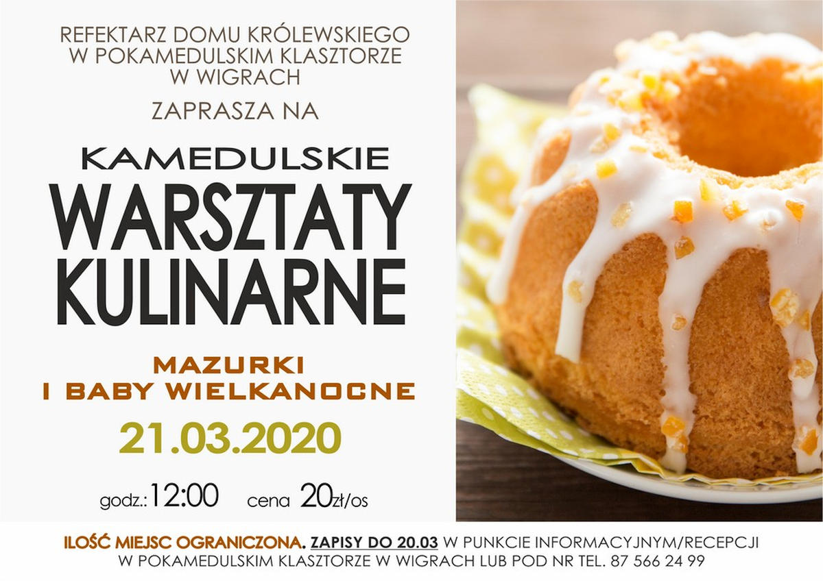 Warsztaty kulinarne: mazurki i baby wielkanocne