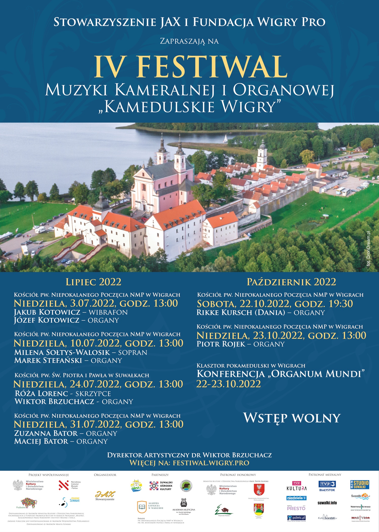  IV Festiwal Muzyki Kameralnej i Organowej "Kamedulskie Wigry"