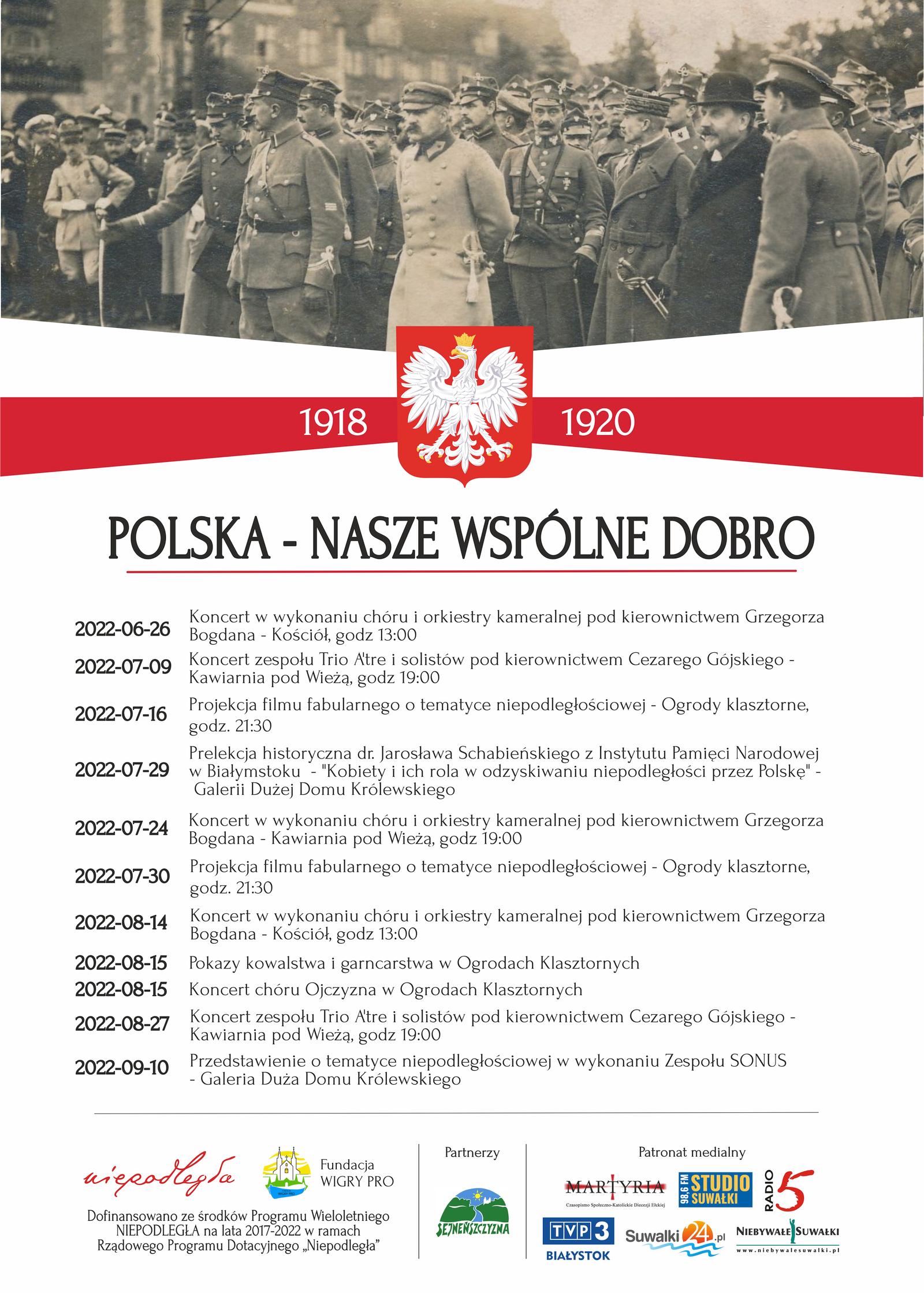 "Polska - nasze wspólne dobro" projekt w ramach Programu Wieloletniego NIEPODLEGŁA